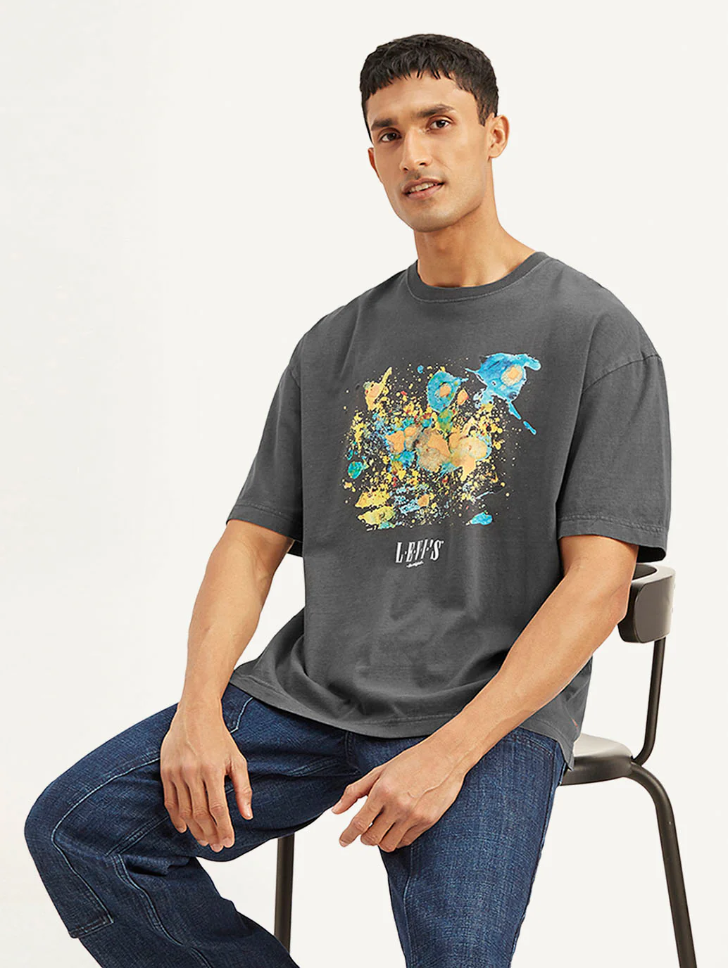 Men's Graphic Print Loose Fit T-shirt - Image 2