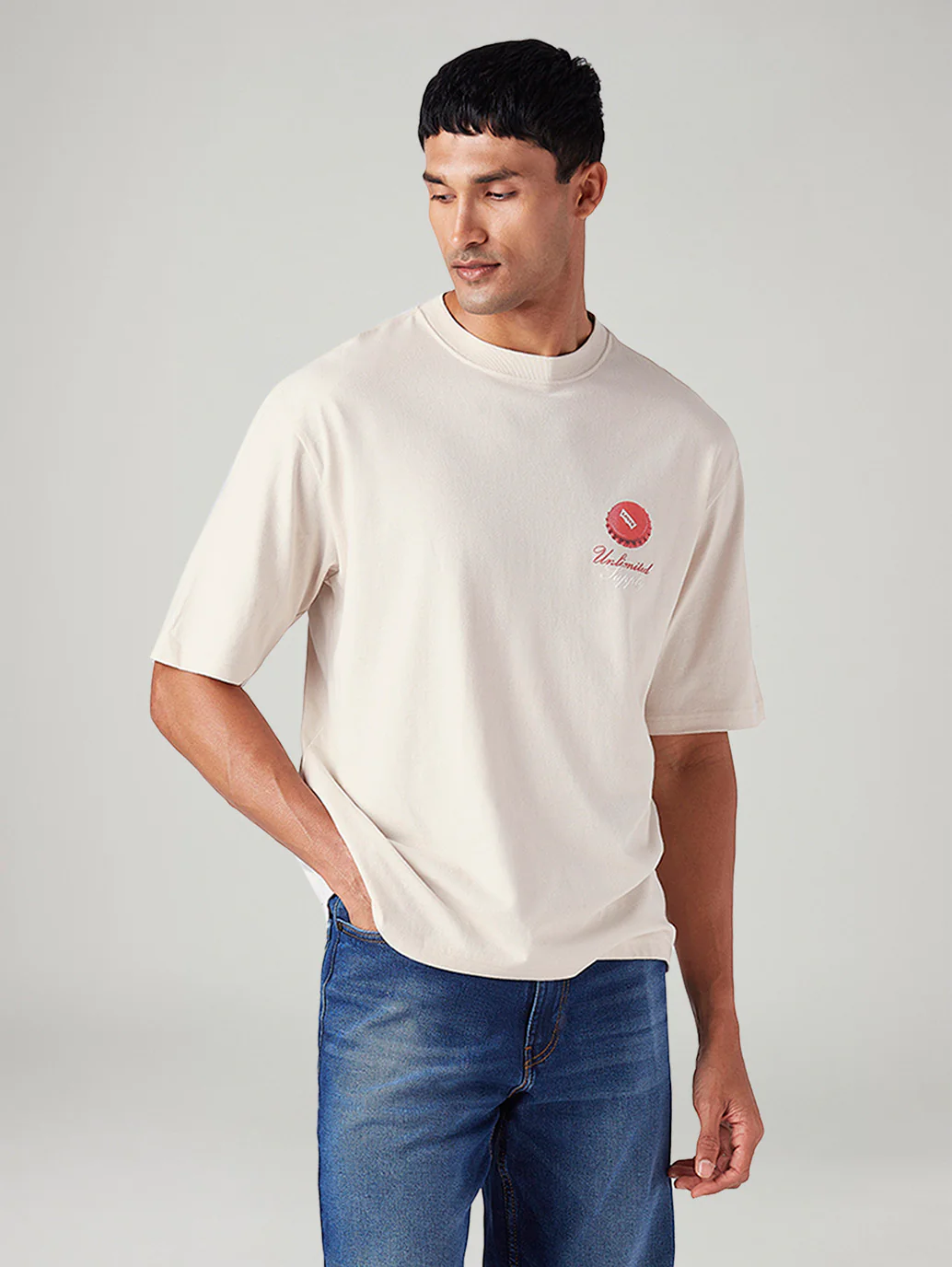 Men's Graphic Print Loose Fit T-Shirt - Image 3