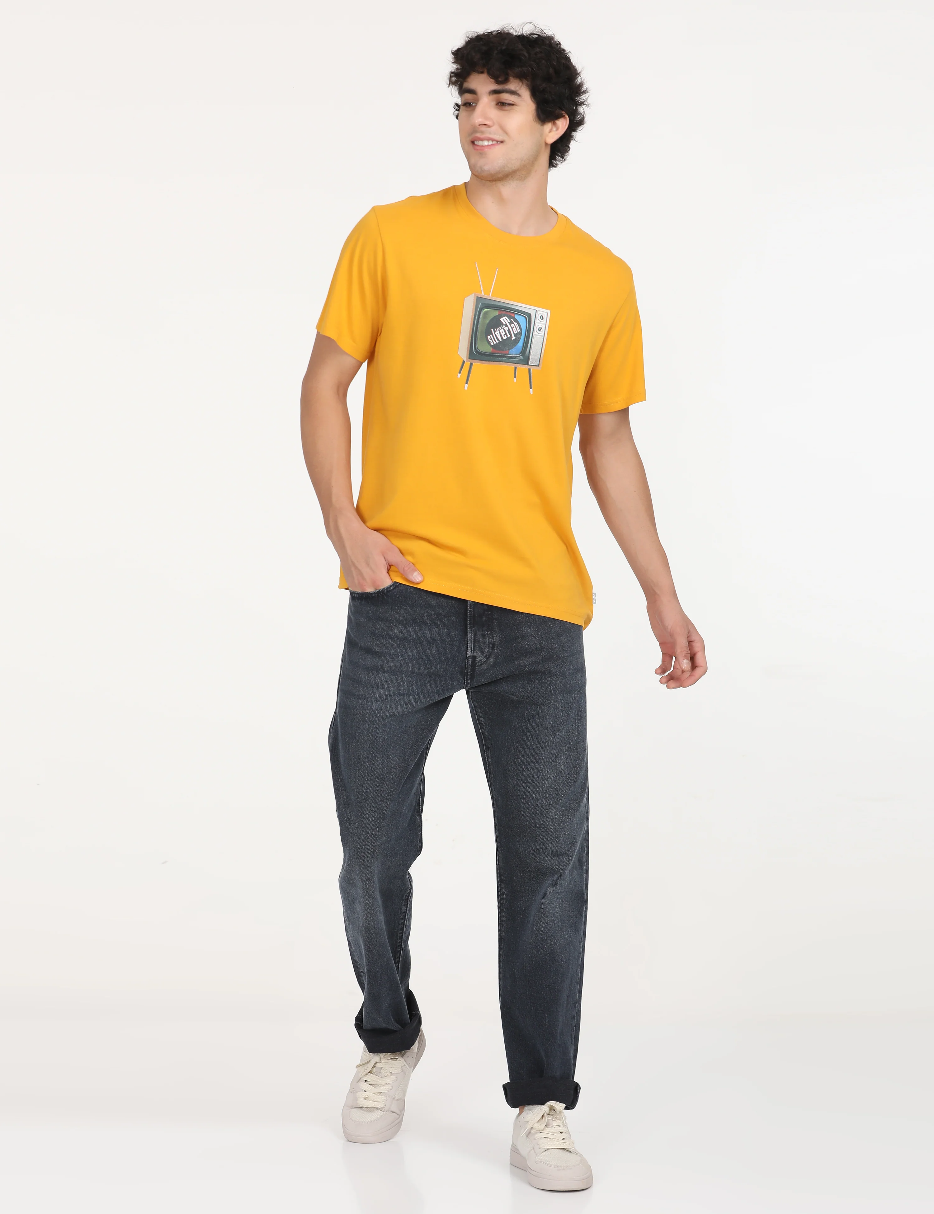 Men's Graphic Print Loose Fit T-Shirt - Image 6