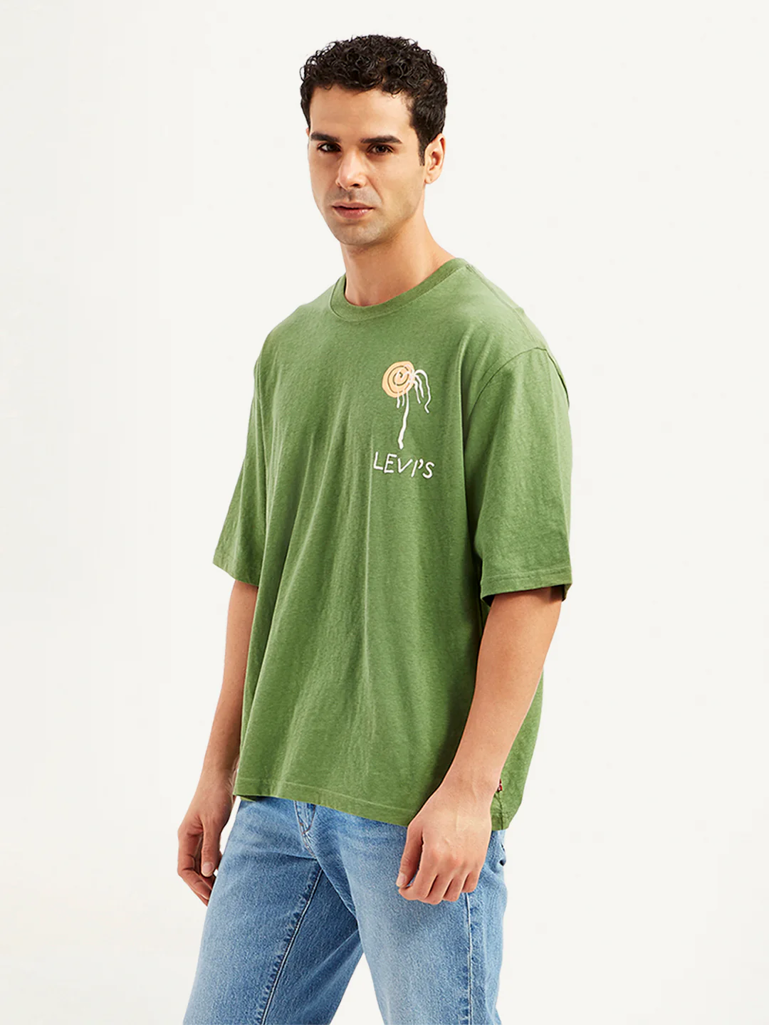 Men's Graphic Print Loose Fit T-Shirt - Image 4