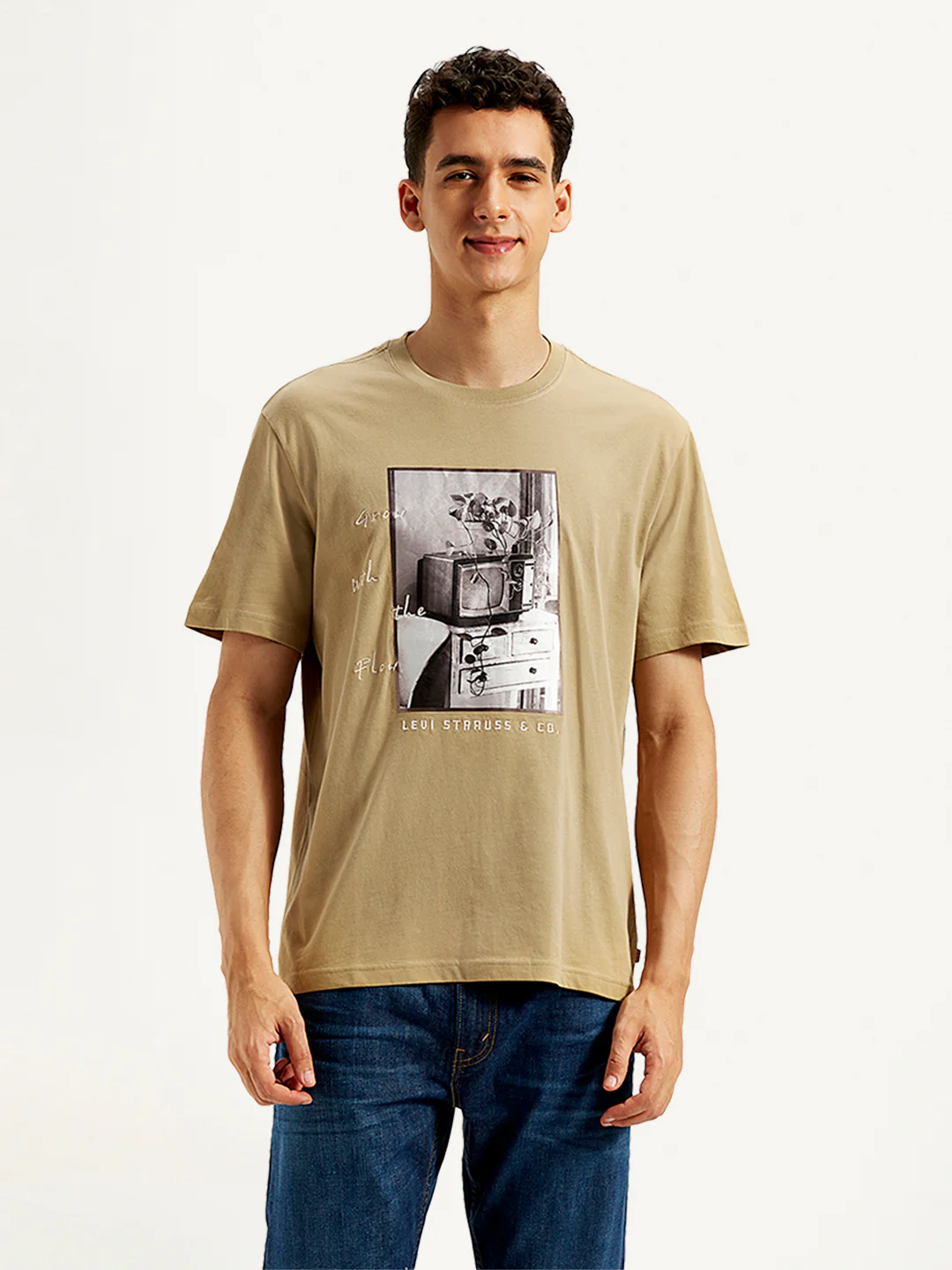 Men's Graphic Print Loose Fit T-Shirt - Image 2