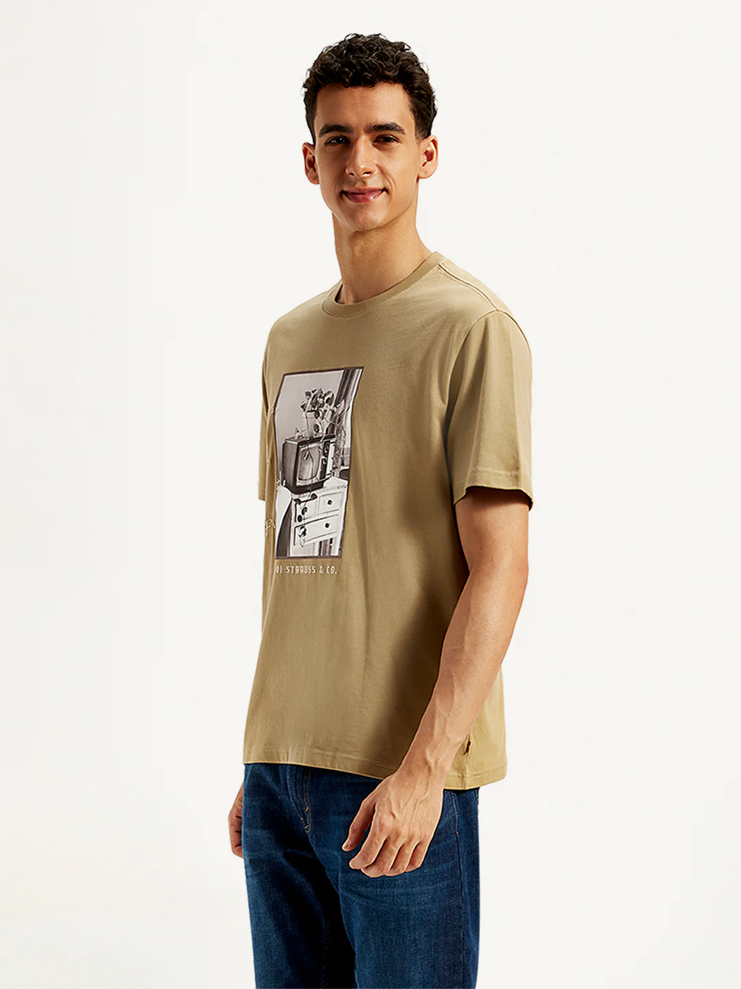 Men's Graphic Print Loose Fit T-Shirt - Image 4