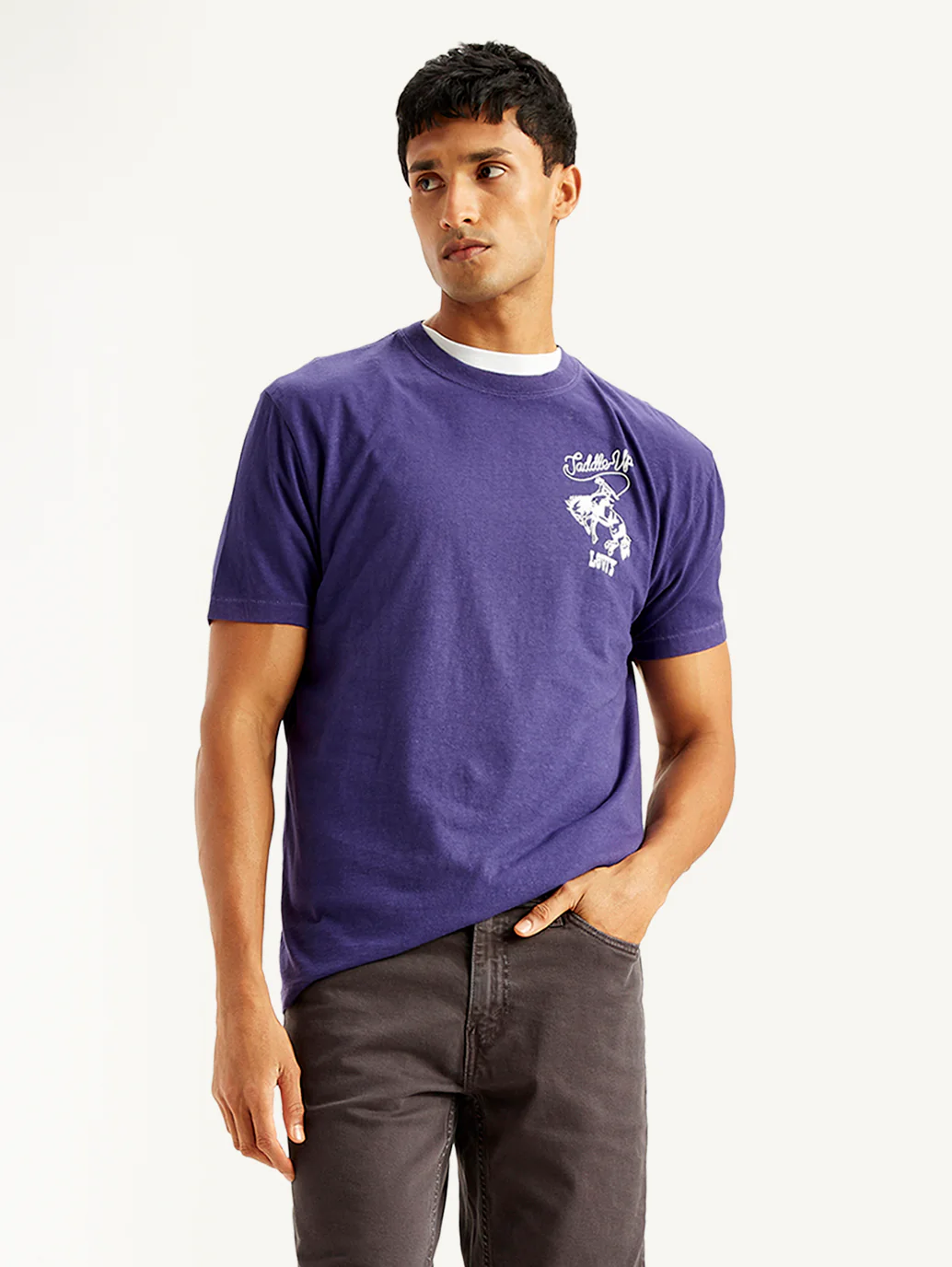 Men's Graphic Print Loose Fit T-shirt