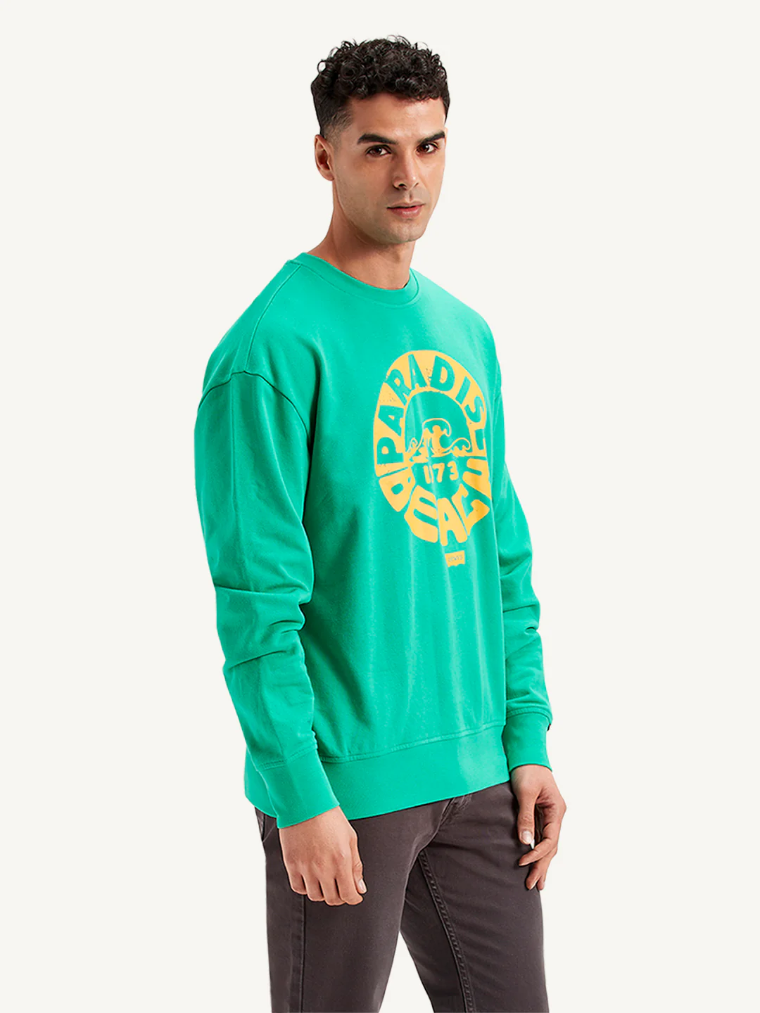 Men's Graphic Print Regular Fit Sweatshirt - Image 3