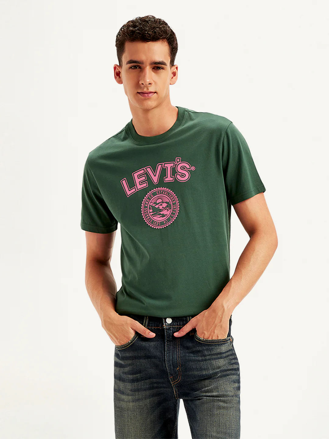 Men's Graphic Print Slim Fit T-Shirt