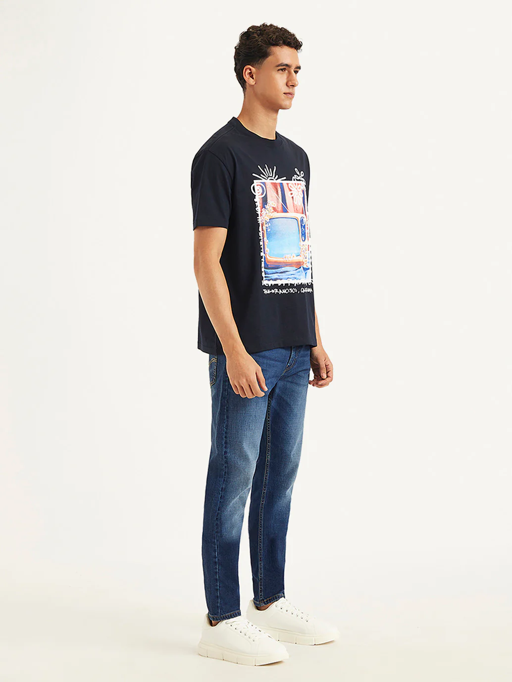 Men's Graphic Print Loose Fit T-Shirt