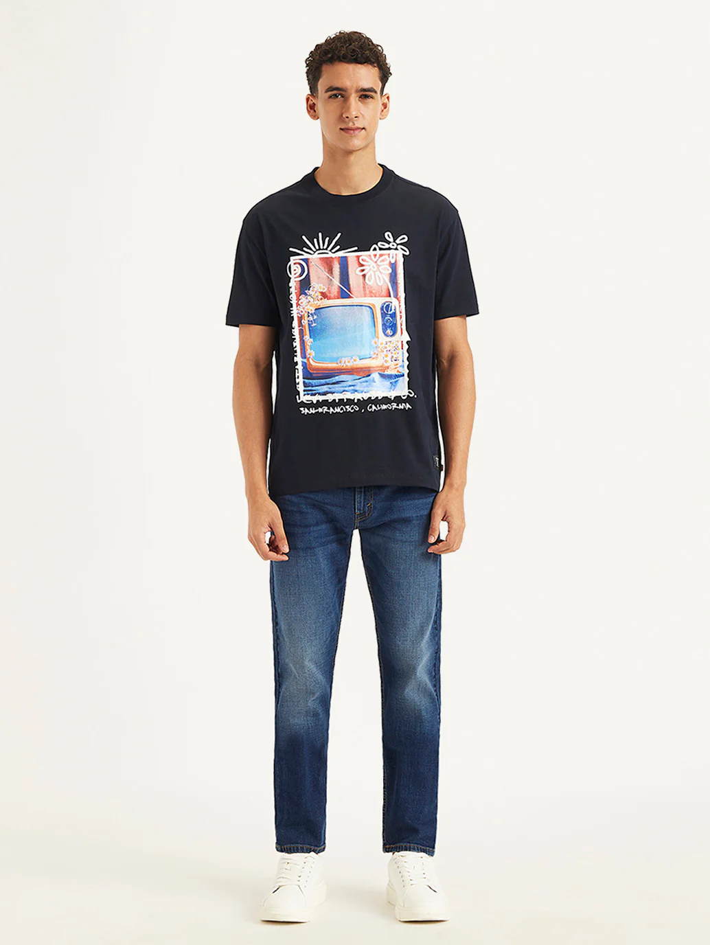 Men's Graphic Print Loose Fit T-Shirt - Image 2