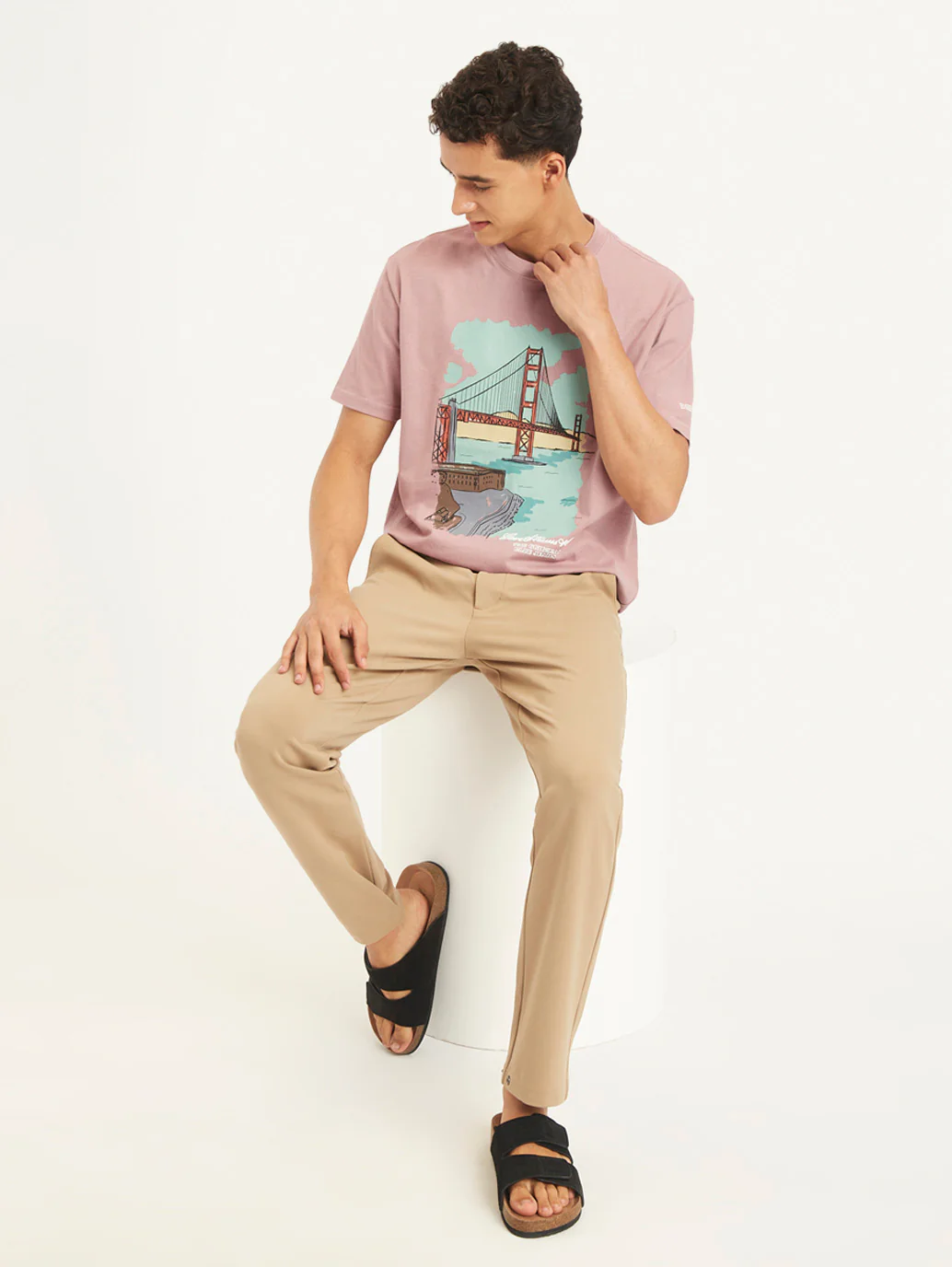Men's Graphic Print Loose Fit T-Shirt