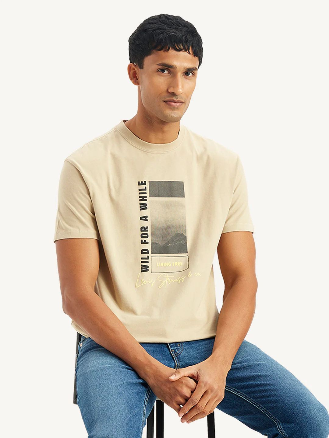 Men's Graphic Print Loose Fit T-Shirt