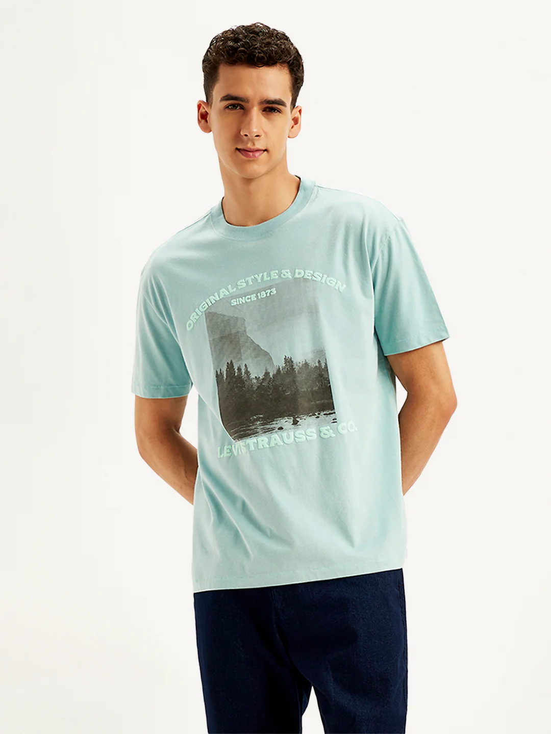 Men's Graphic Print Loose Fit T-Shirt