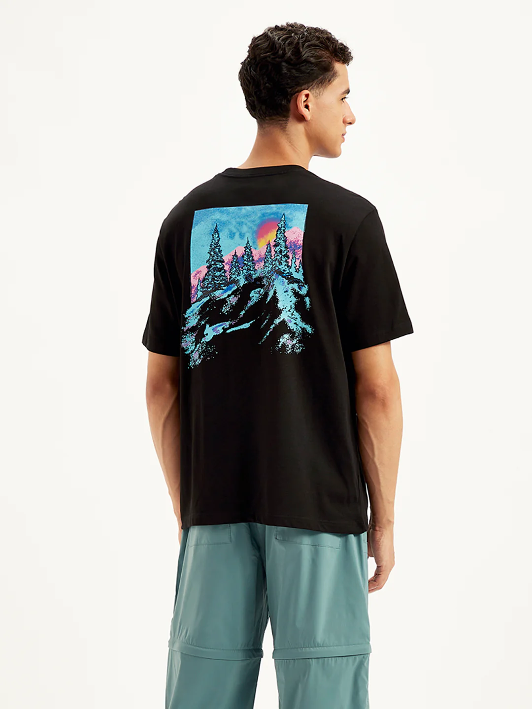 Men's Graphic Print Regular Fit T-Shirt - Image 3