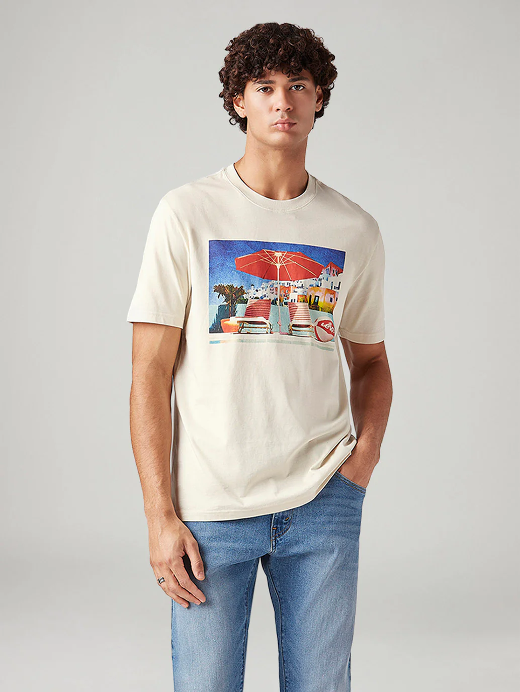 Men's Graphic Print Regular Fit T-Shirt