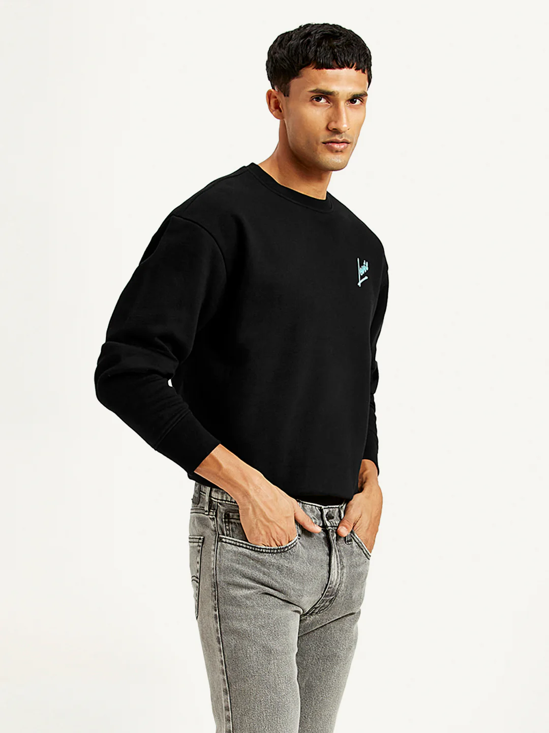 Men's Graphic Print Relaxed Fit Sweatshirt - Image 4