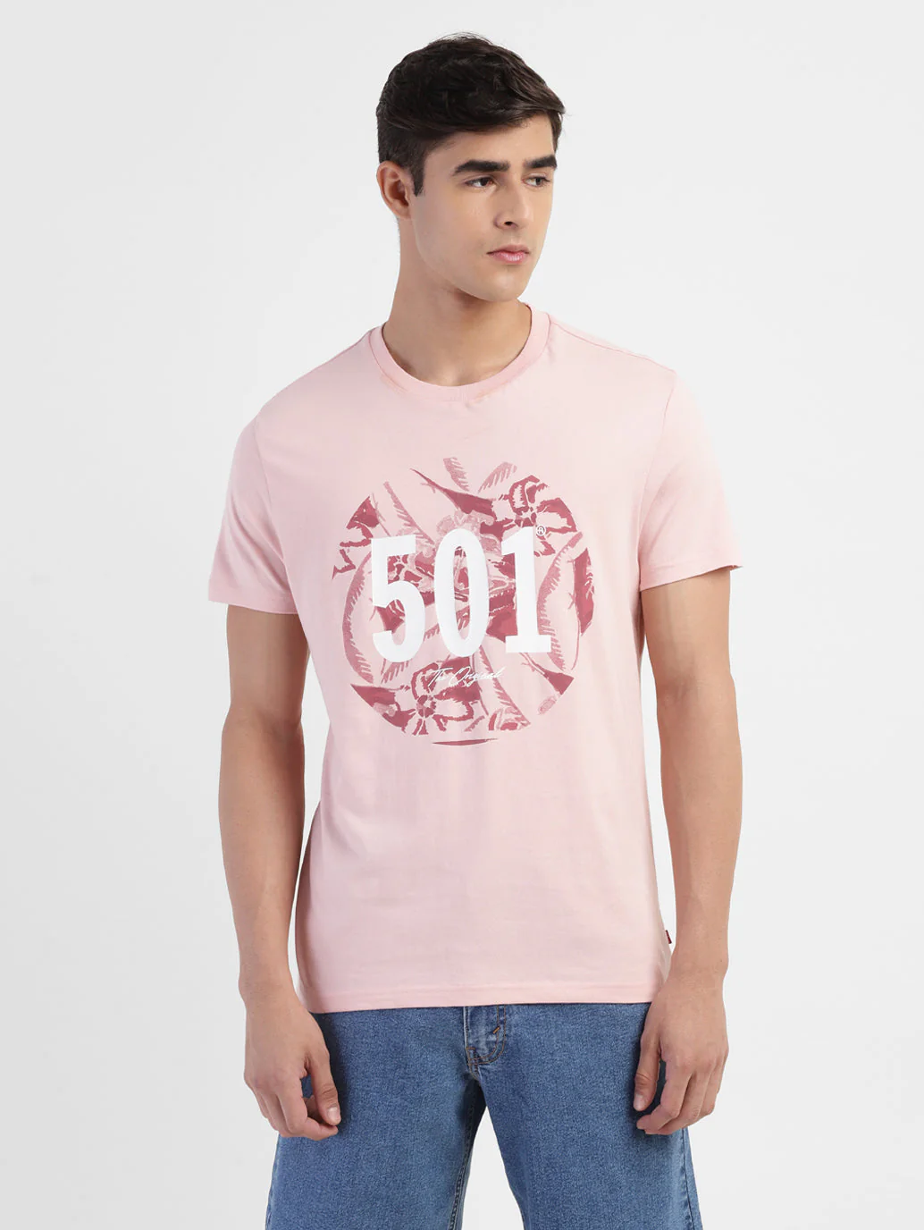 Men's Graphic Print Slim Fit T-shirt - Image 2