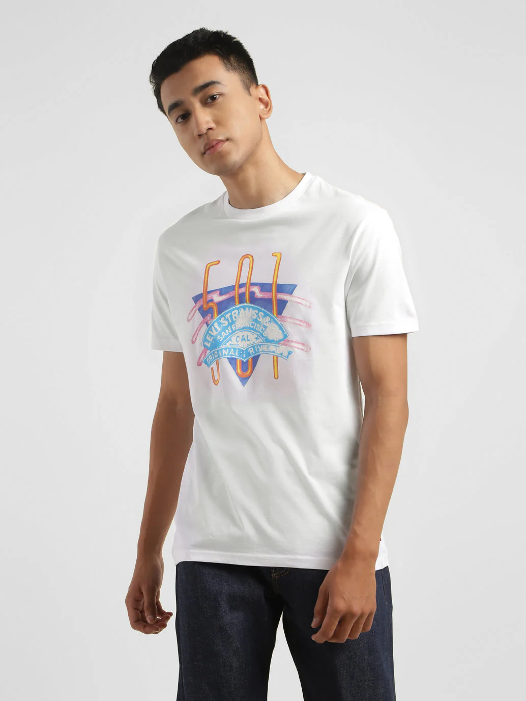 Men's Graphic Print Crew Neck T-shirt - Image 2