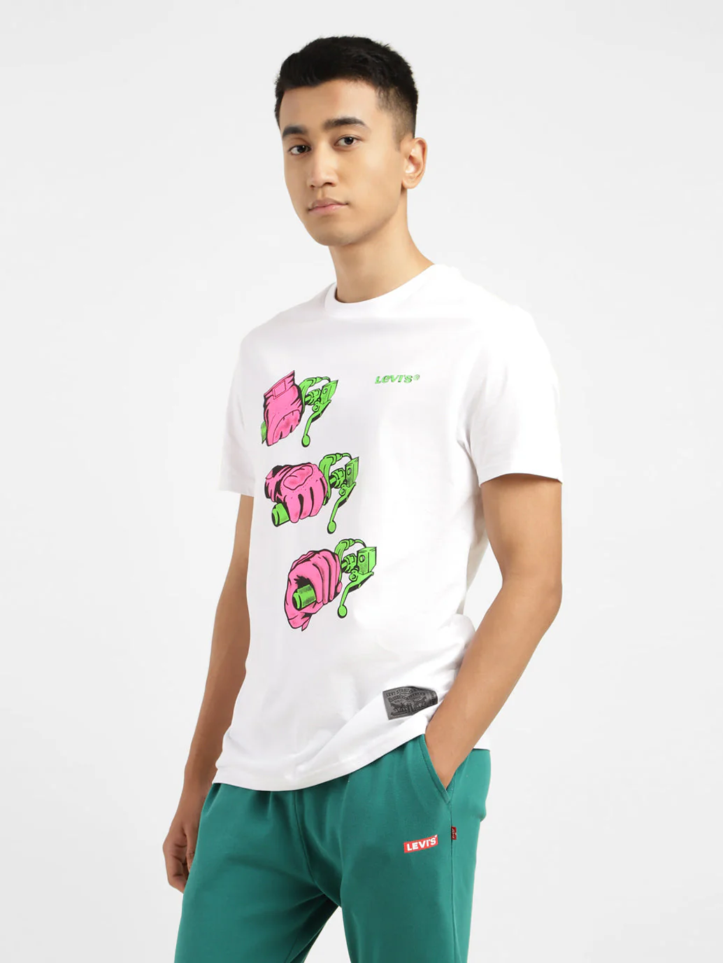 Men's Graphic Print Crew Neck T-shirt - Image 4