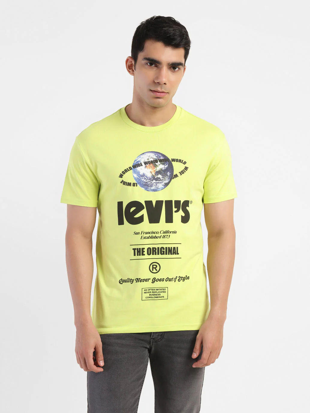 Men's Graphic Print Slim Fit T-shirt - Image 2