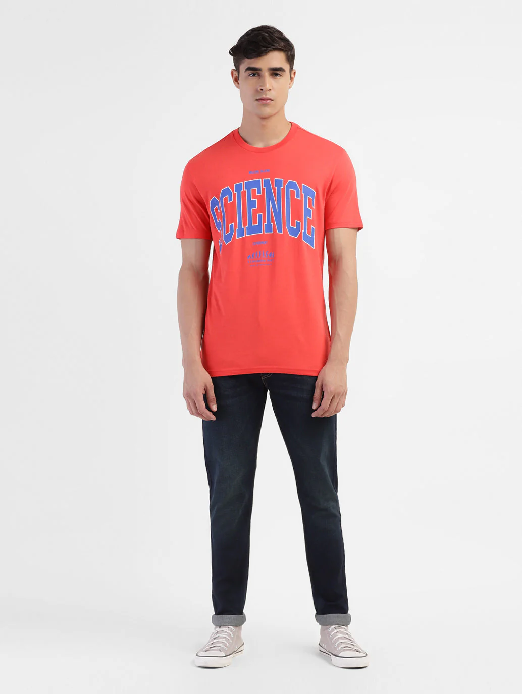 Men's Typographic Crew Neck T-shirt - Image 5