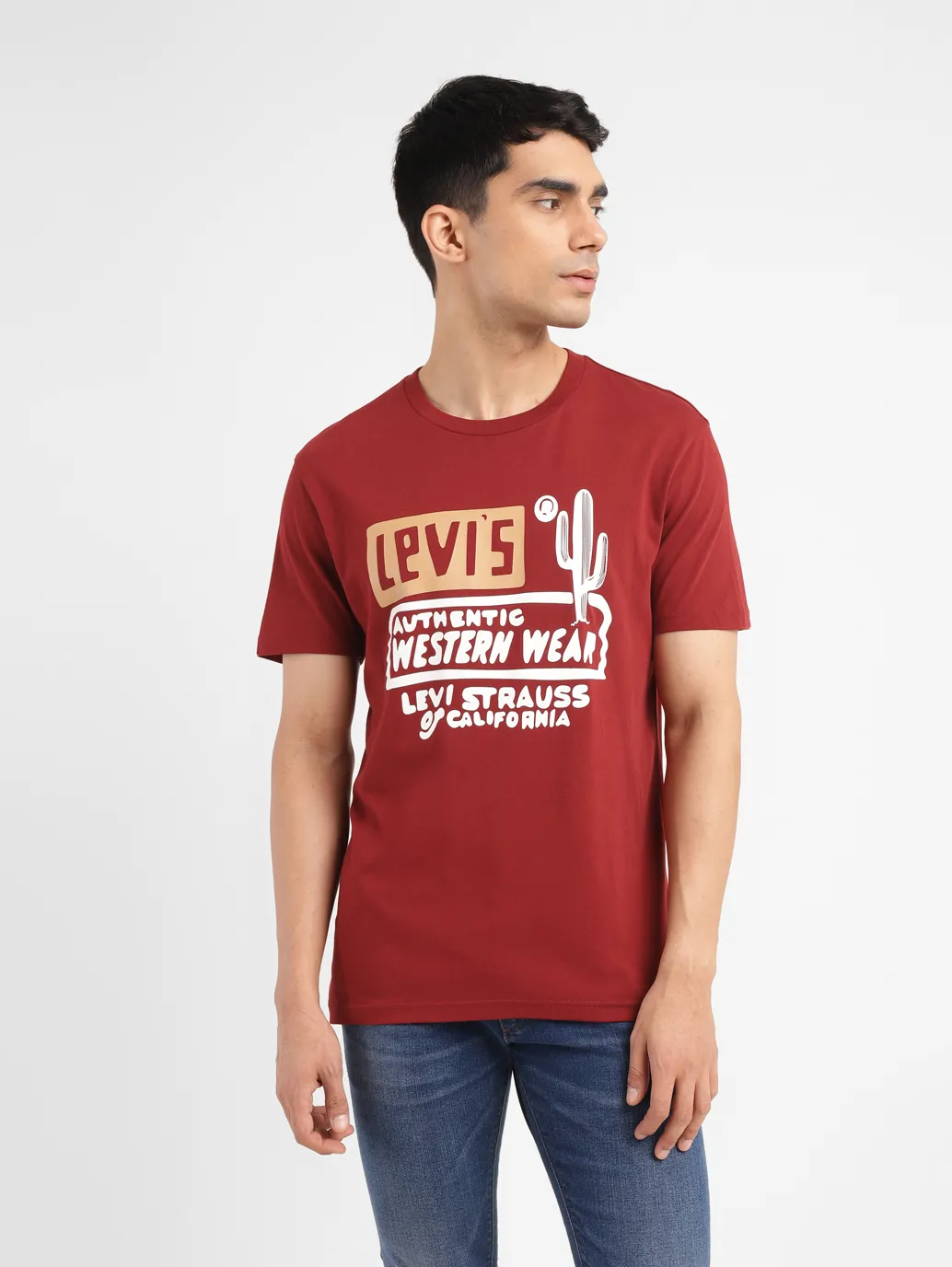 Men's Graphic Print Slim Fit T-shirt - Image 2