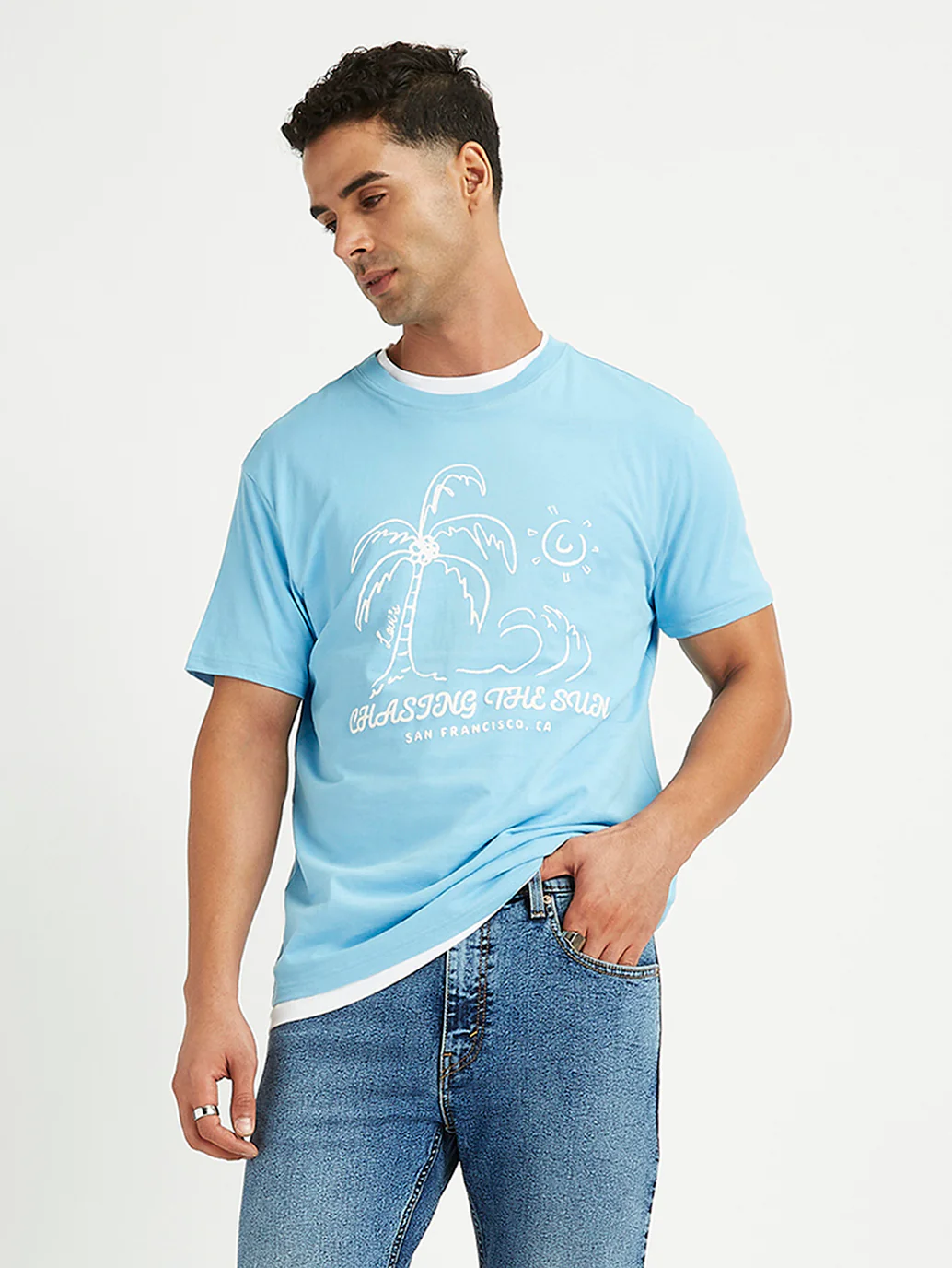 Men's Graphic Print Slim Fit T-Shirt - Image 5