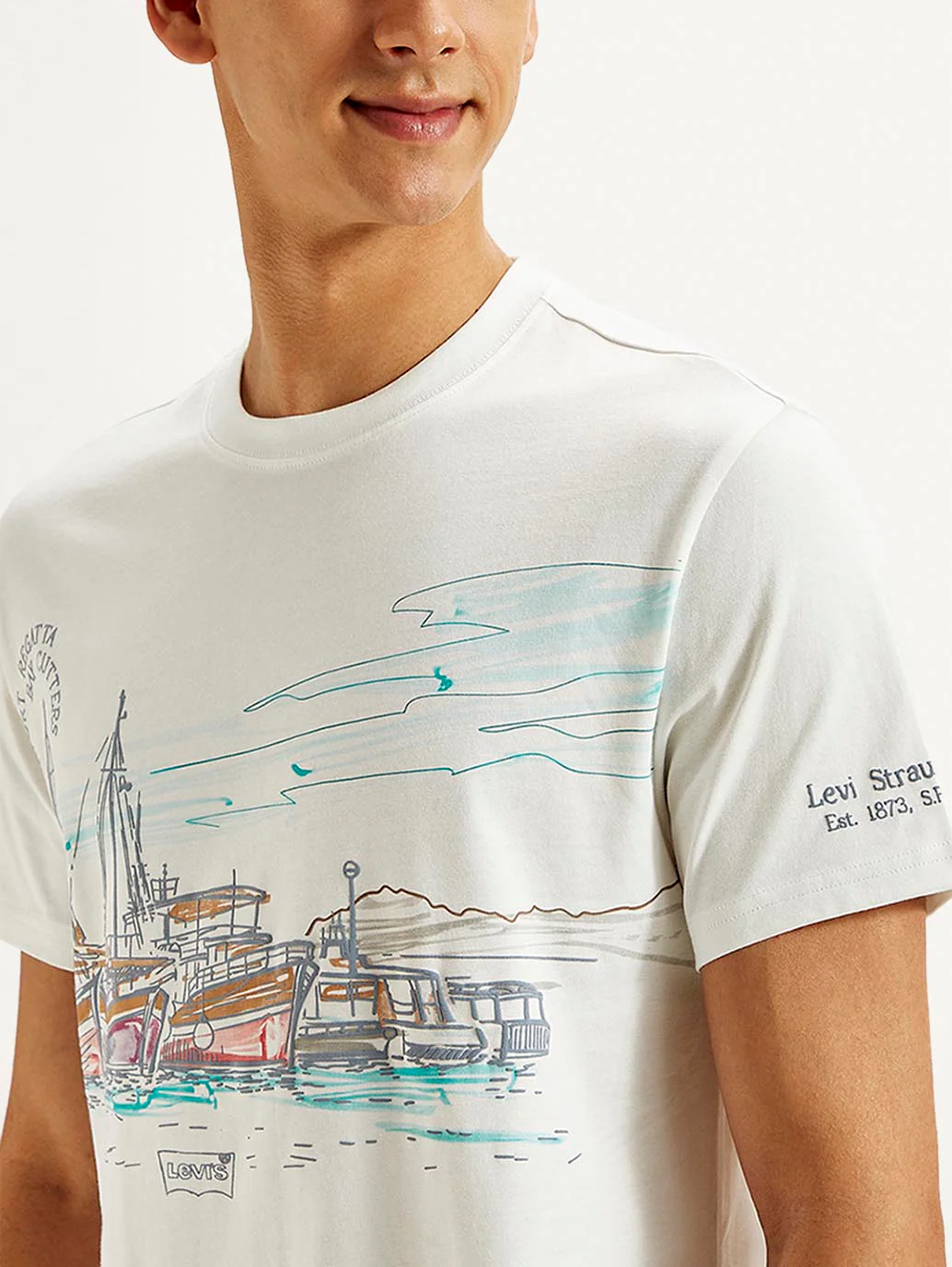 Men's Graphic Print Slim Fit T-shirt - Image 4