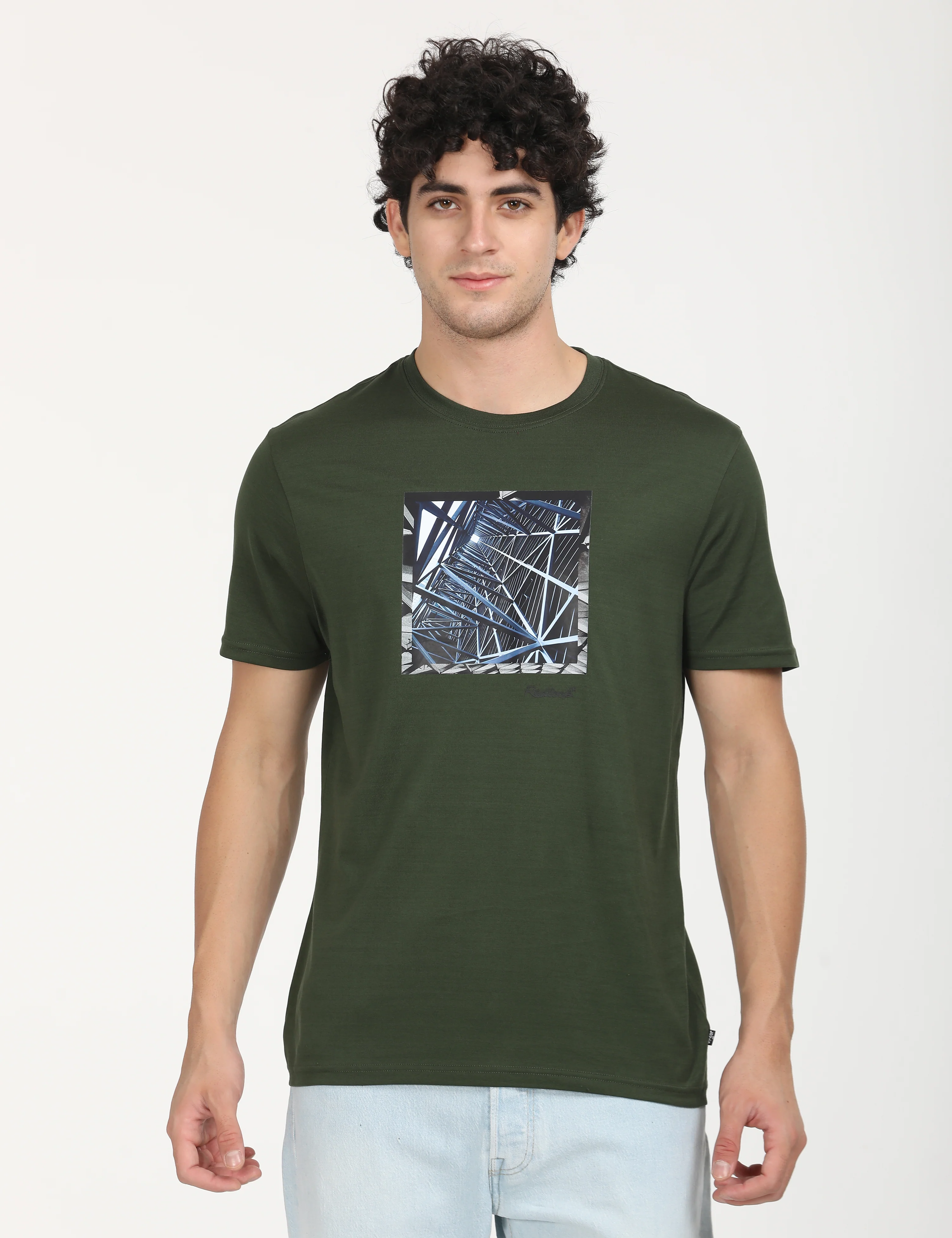 Men's Redloop Graphic Print Slim Fit T-shirt