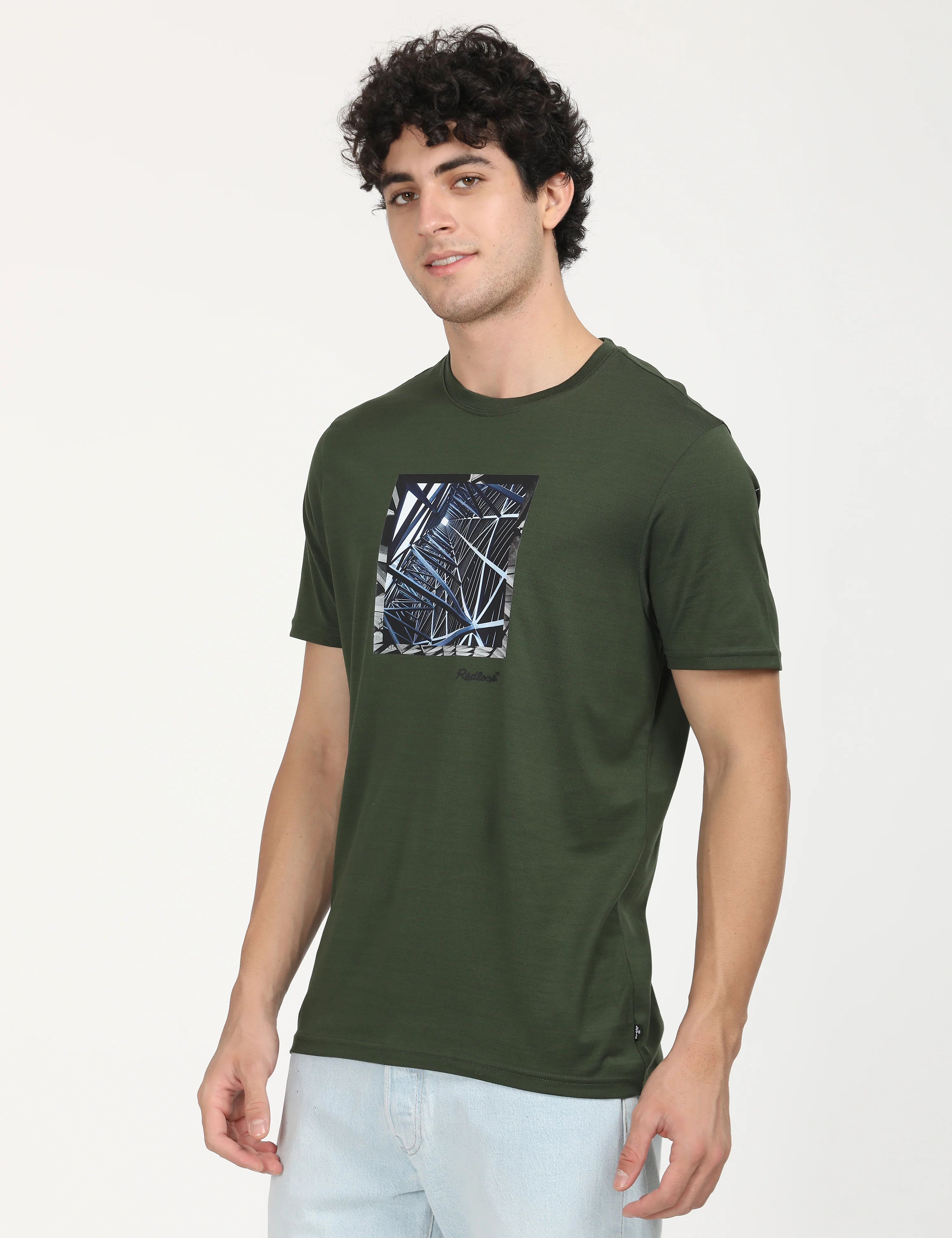 Men's Redloop Graphic Print Slim Fit T-shirt - Image 2