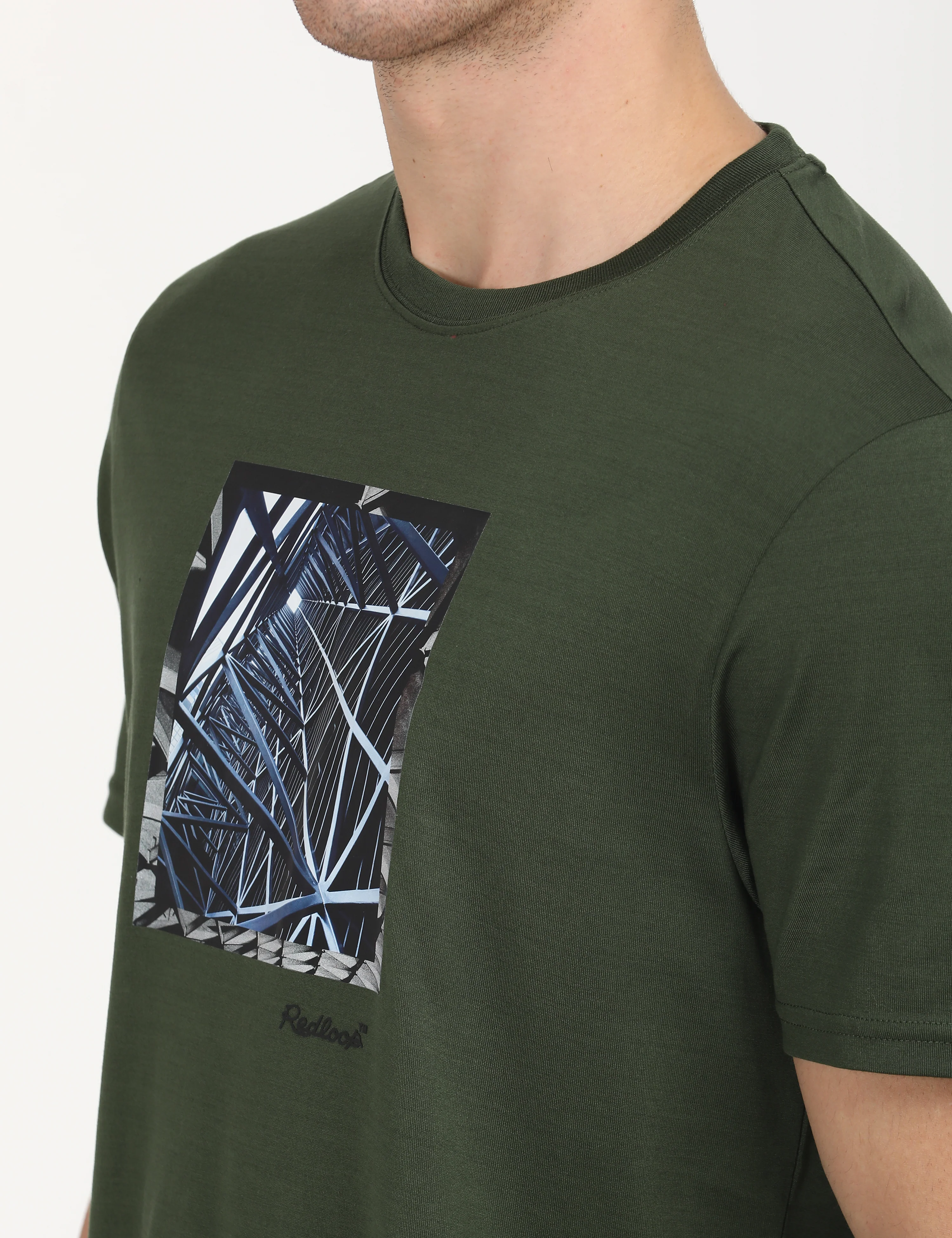 Men's Redloop Graphic Print Slim Fit T-shirt - Image 5