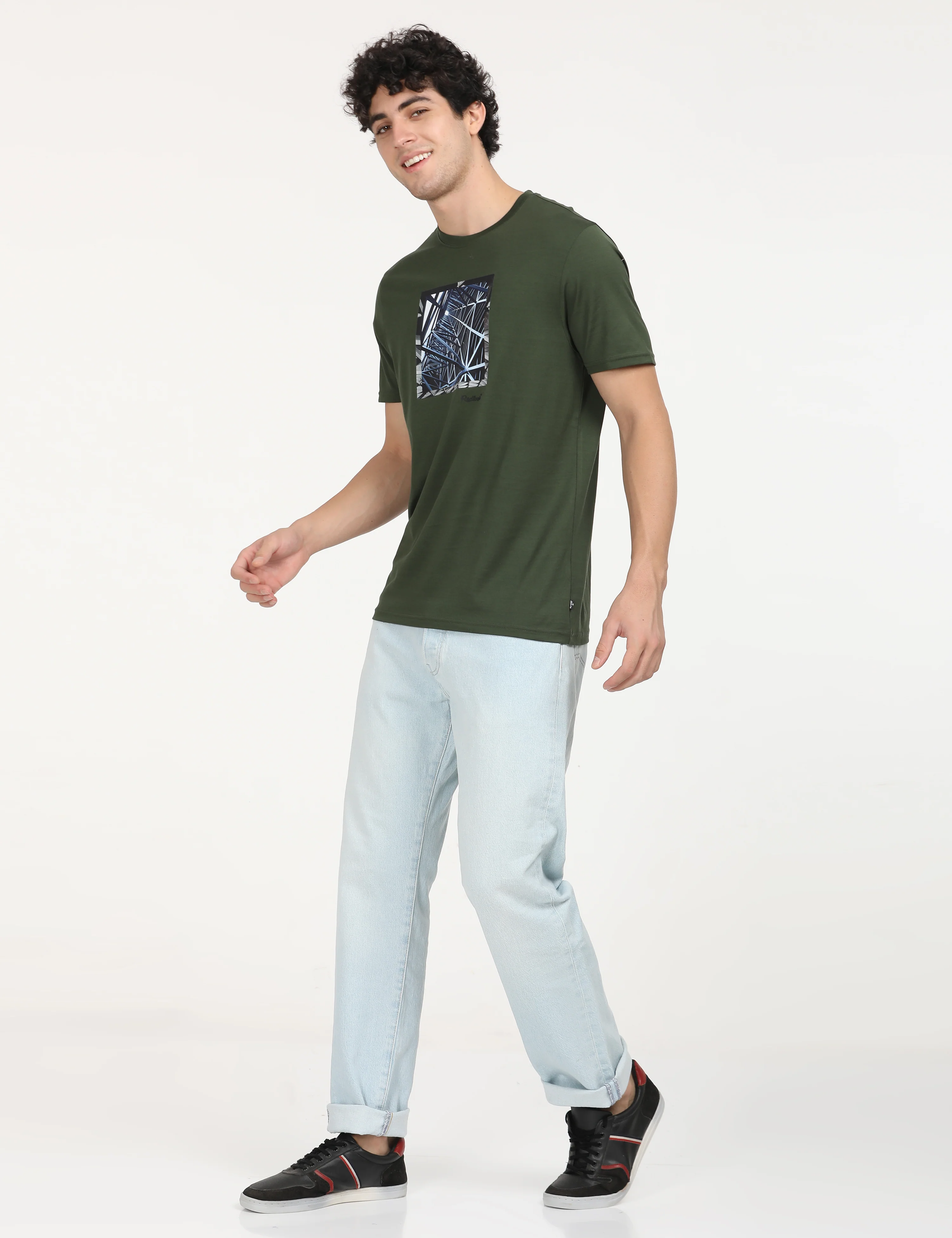 Men's Redloop Graphic Print Slim Fit T-shirt - Image 6