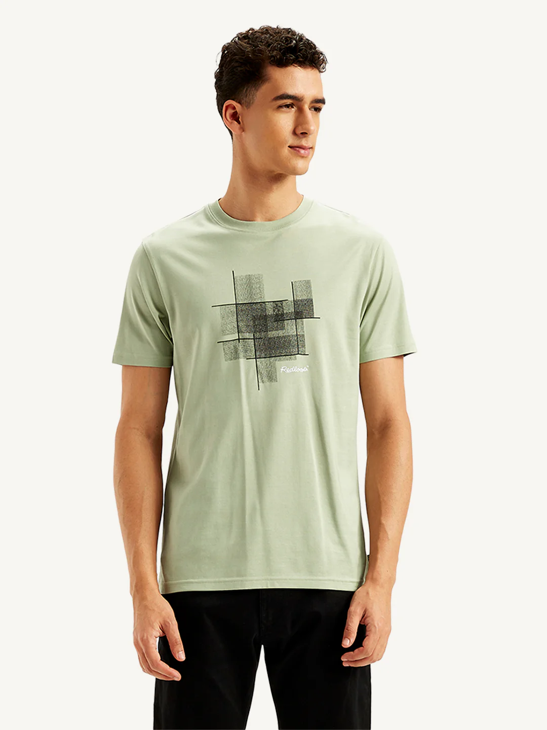 Men's Redloop Graphic Print Slim Fit T-shirt - Image 2