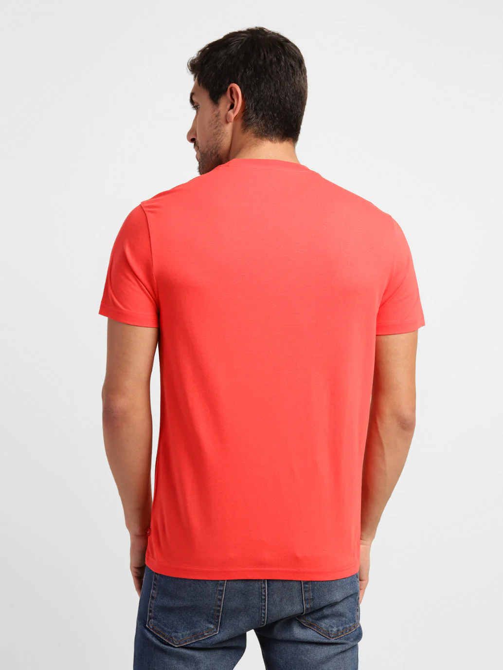 Men's Graphic Print Slim Fit T-shirt Red - Image 3