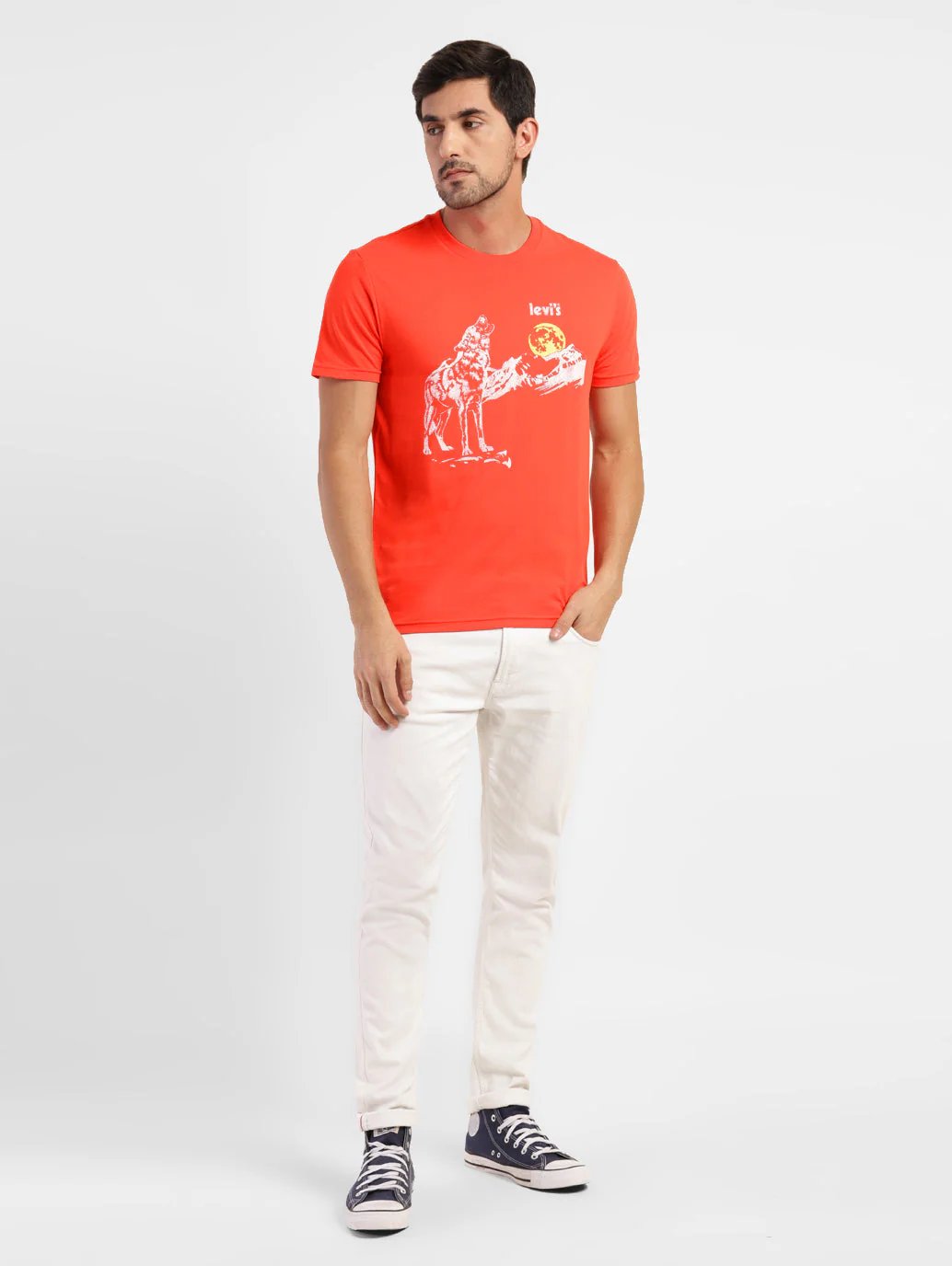 Men's Graphic Print Slim Fit T-shirt - Image 6