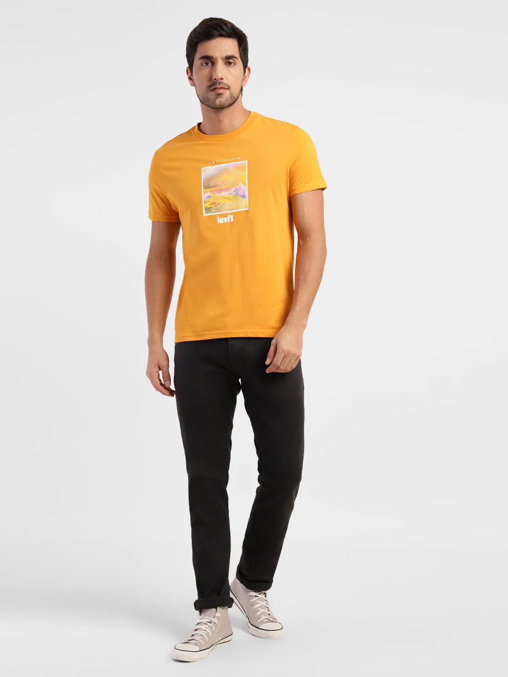 Men's Graphic Print Slim Fit T-shirt