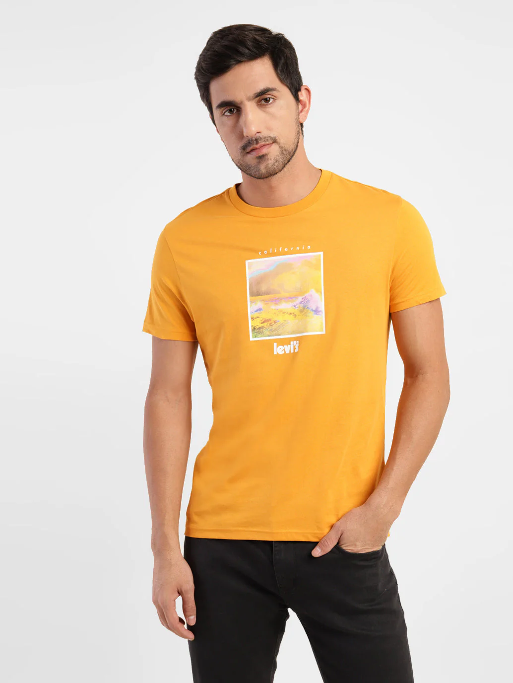 Men's Graphic Print Slim Fit T-shirt - Image 2