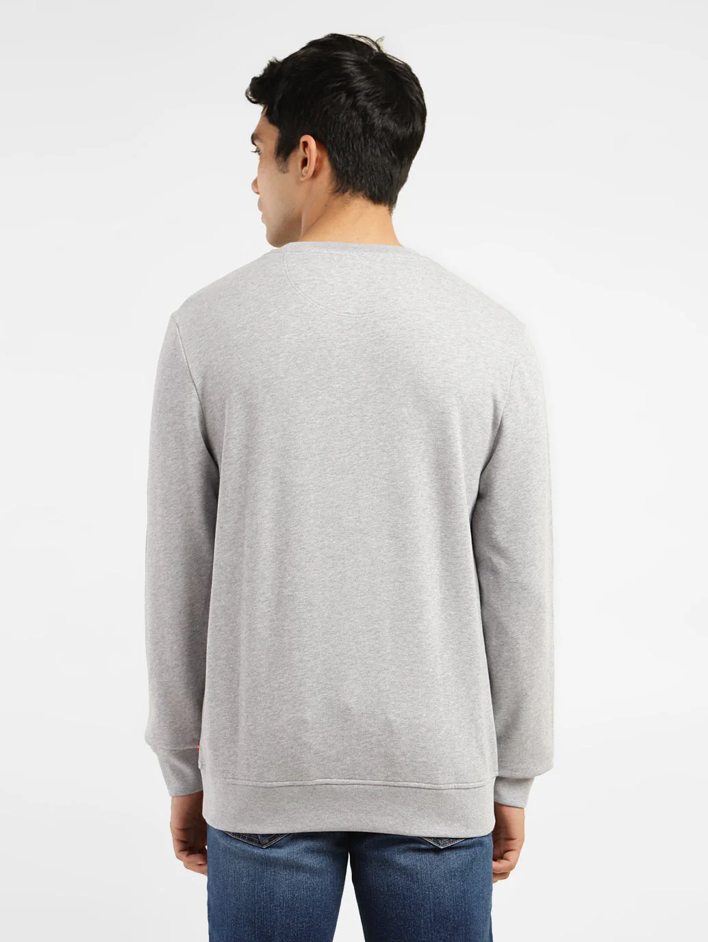 Men's Graphic Print White Crew Neck Sweatshirt - Image 3