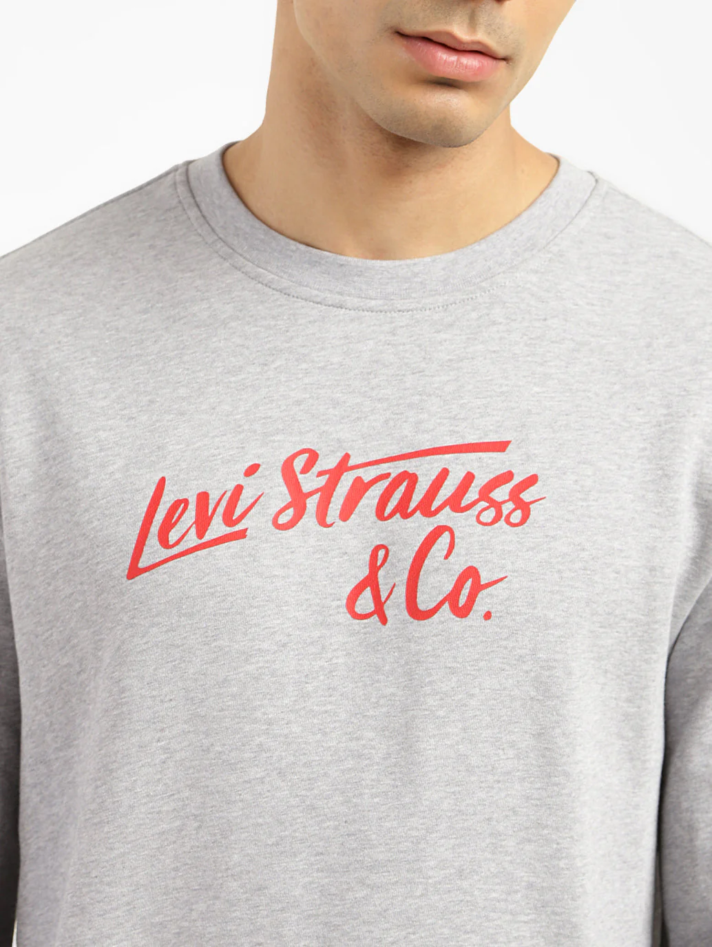 Men's Graphic Print White Crew Neck Sweatshirt - Image 5