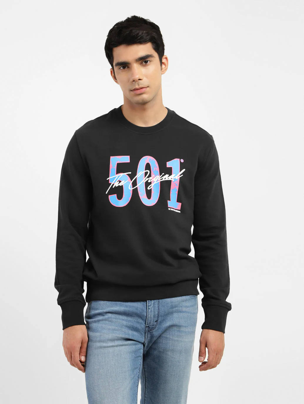 Men's Printed Crew Neck Sweatshirt - Image 2