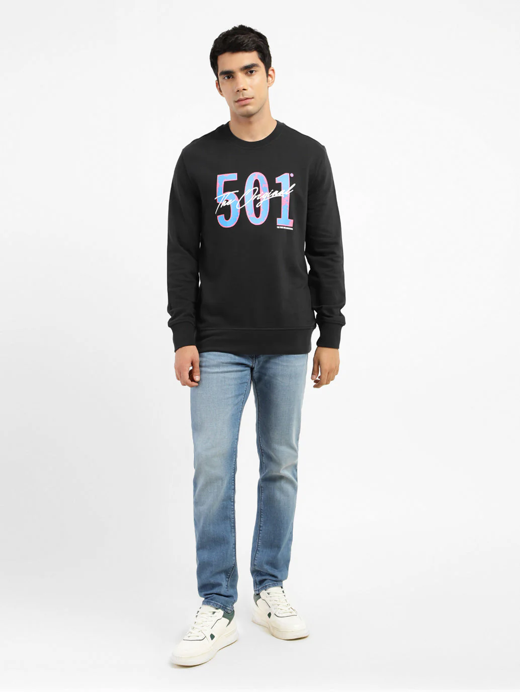 Men's Printed Crew Neck Sweatshirt - Image 6