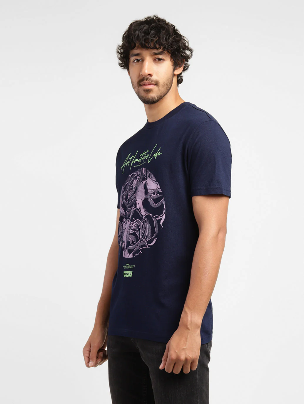 Men's Graphic Print Crew Neck T-shirt - Image 4