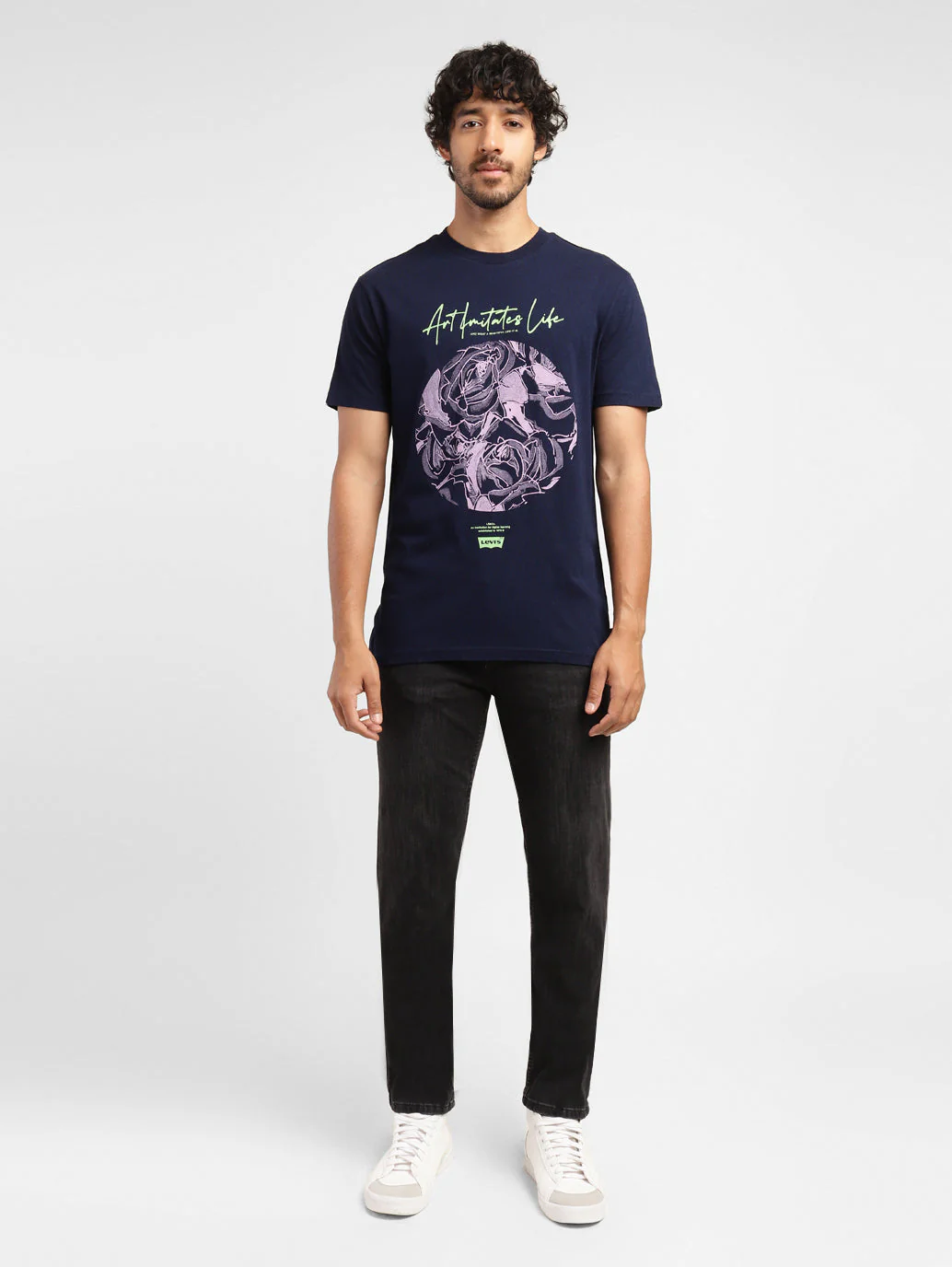 Men's Graphic Print Crew Neck T-shirt - Image 5
