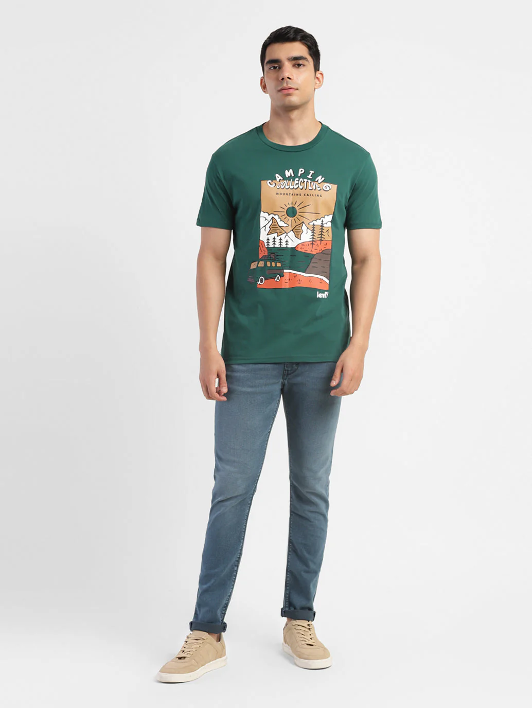 Men's Graphic Print Slim Fit T-shirt - Image 5