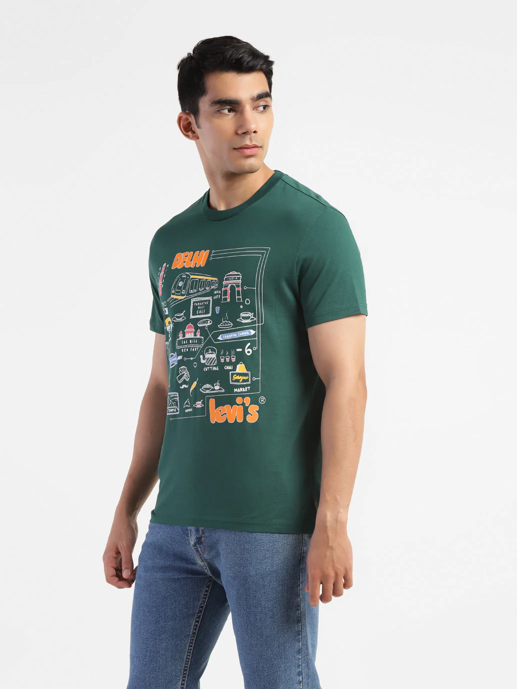 Men's Graphic Print Slim Fit T-shirt - Image 4