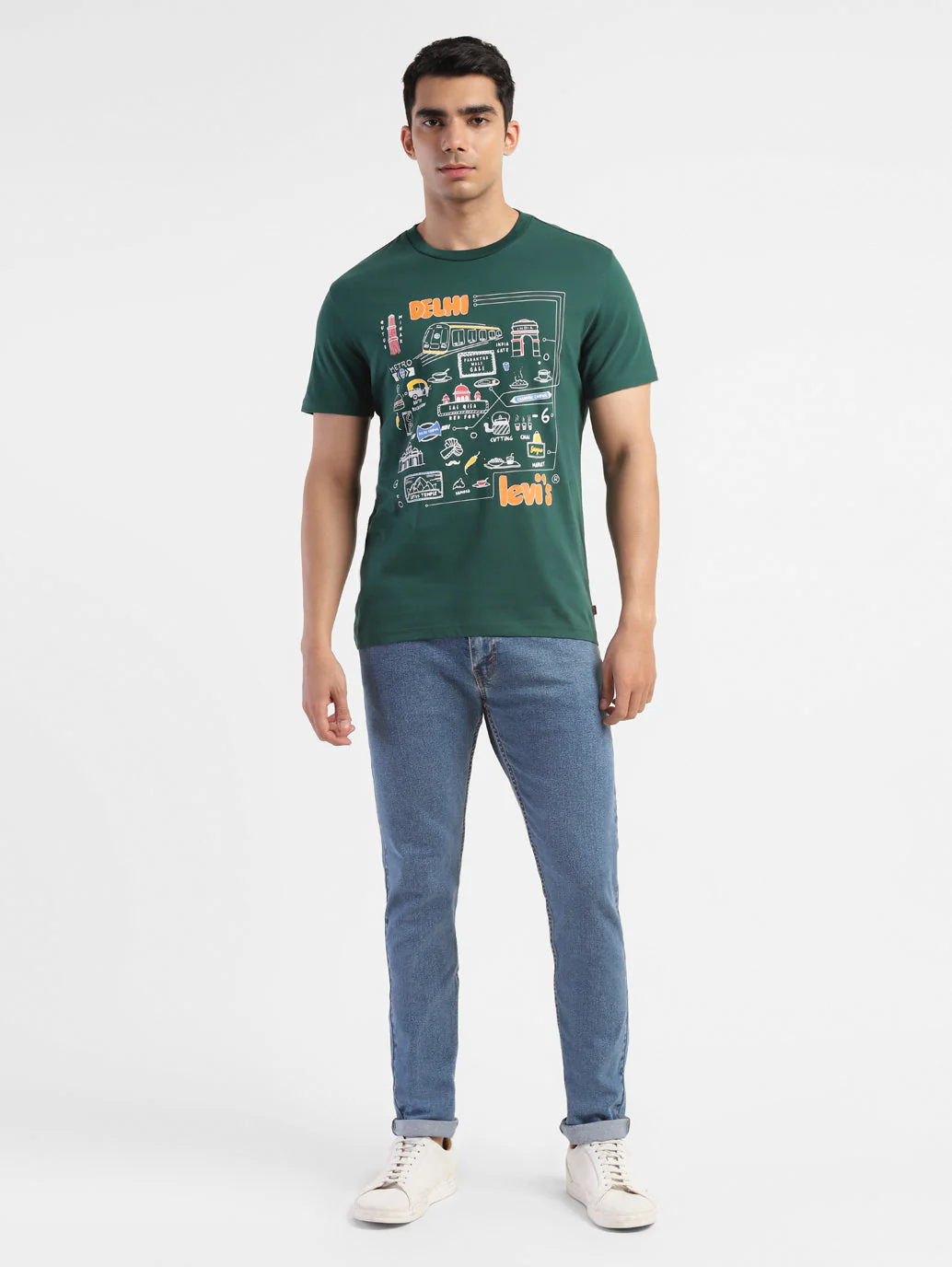 Men's Graphic Print Slim Fit T-shirt - Image 5