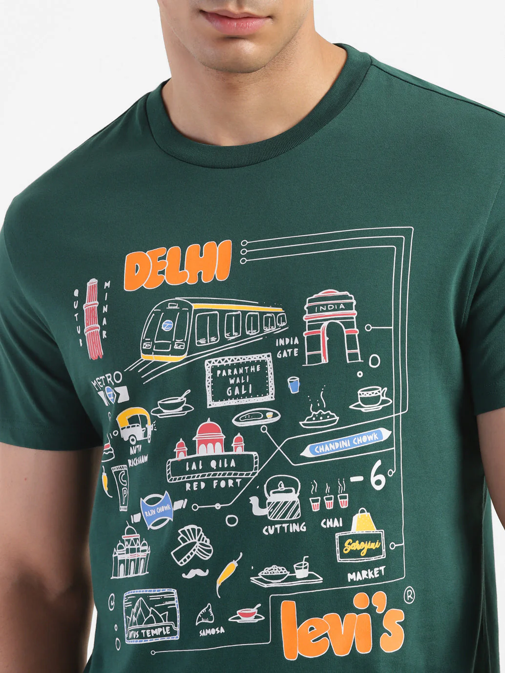 Men's Graphic Print Slim Fit T-shirt - Image 6