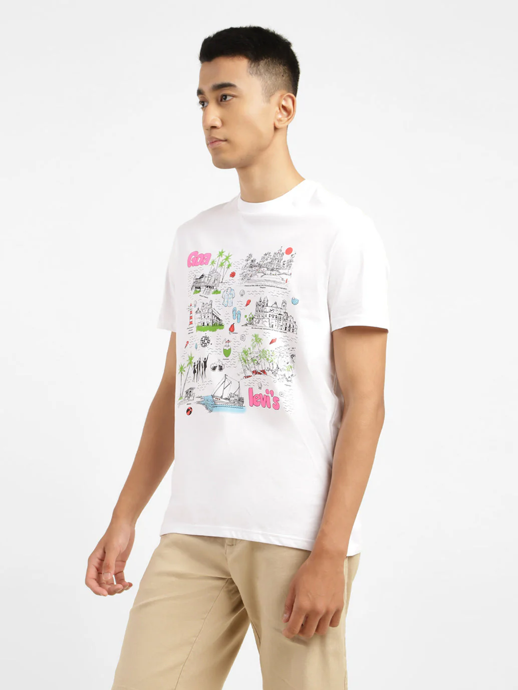 Men's Graphic Print Crew Neck T-shirt - Image 4