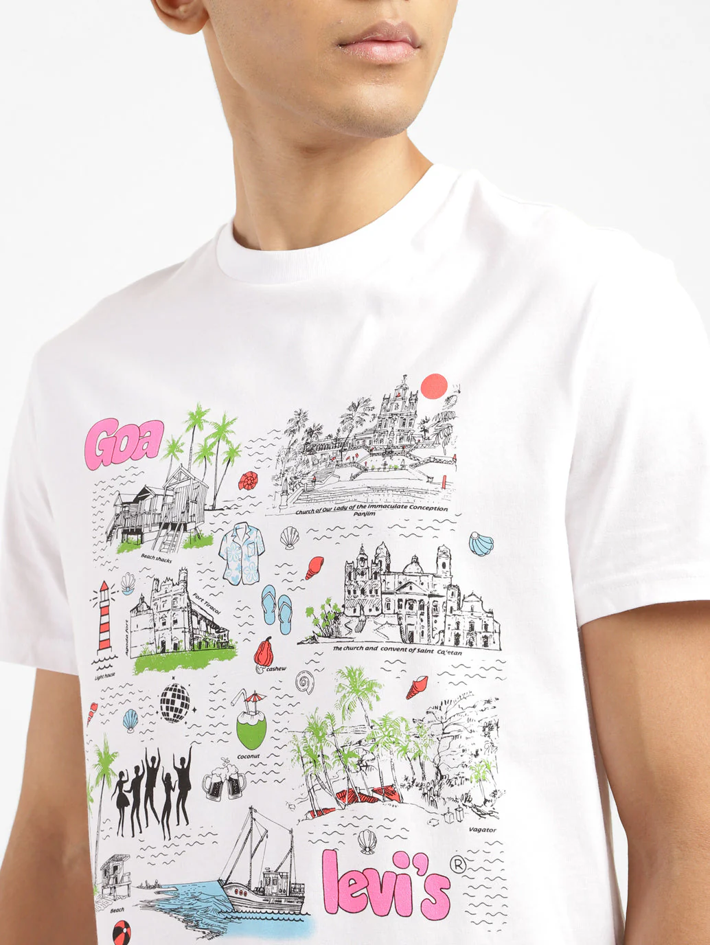 Men's Graphic Print Crew Neck T-shirt - Image 6