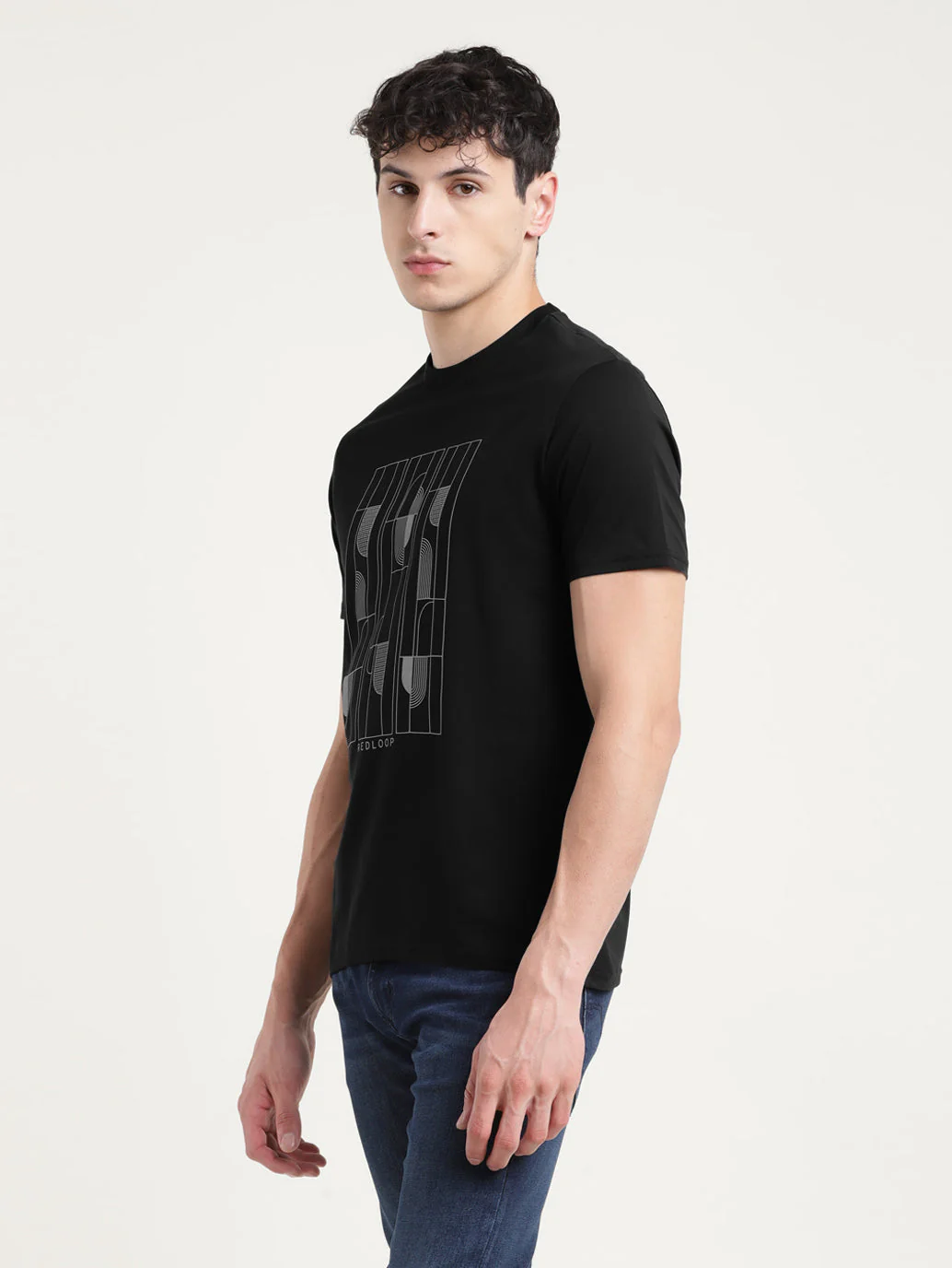 Men's Graphic Round Neck T-shirt - Image 4