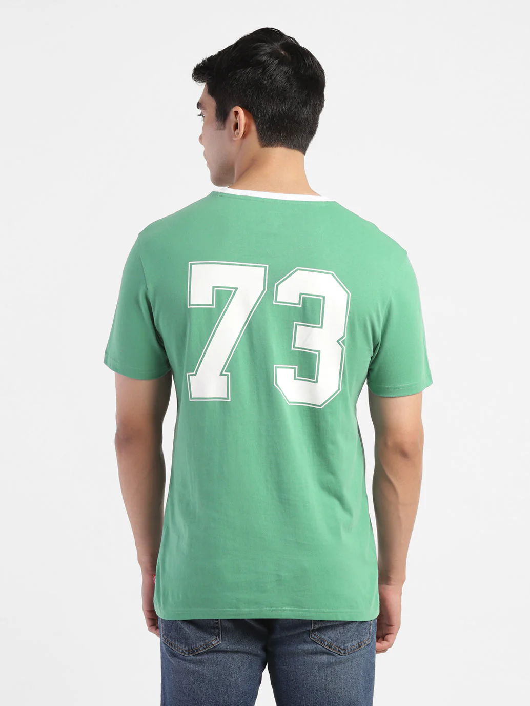 Men's Green Brand Logo T-Shirt - Image 3