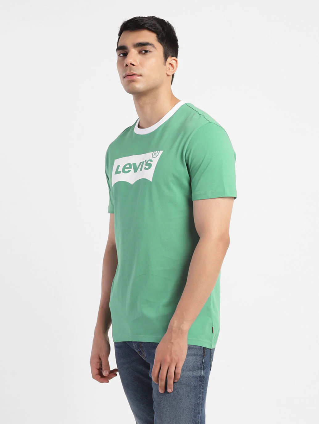 Men's Green Brand Logo T-Shirt - Image 4