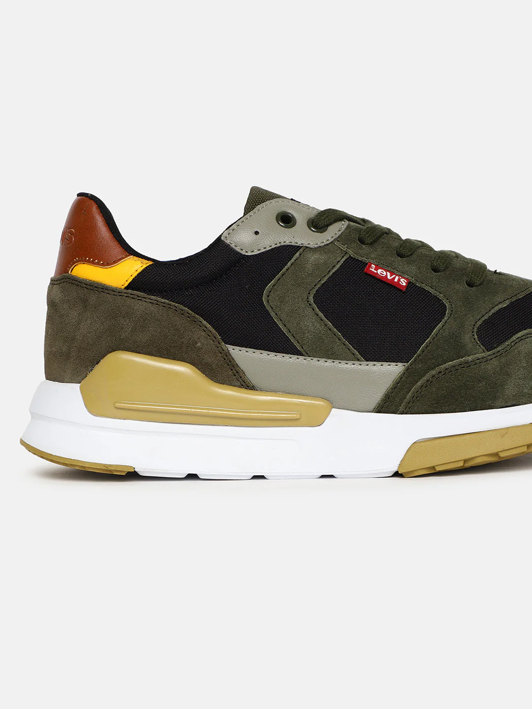 Men's Green Colorblock Shoes - Image 2